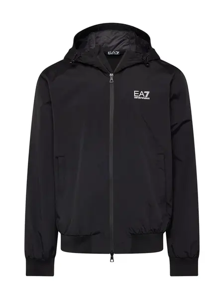 EA7 Emporio Armani Prechodná bunda  čierna / biela