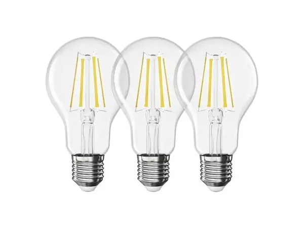 Žárovka Filament LED E27 5,9W bílá teplá EMOS ZF5D42.3 sada 3ks
