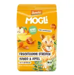 MOGLI Ovocné pásky s psylliem mango a jablko BIO 25 g