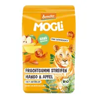 MOGLI Ovocné pásky s psylliem mango a jablko BIO 25 g