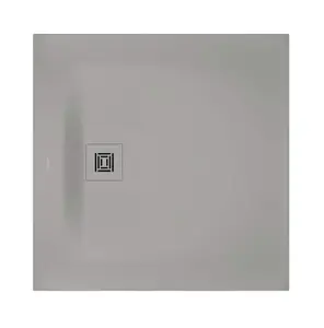 Duravit Sustano - Sprchová vanička, 90x90 cm, DuraSolid, matná šedá 720271630000000