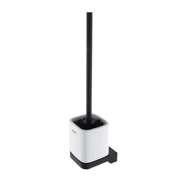 Nimco Maya - WC štětka s držákem, bílá keramika/černý mat MAC 29094KN-90