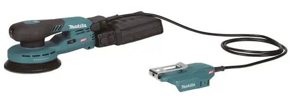 Makita Nářadí - 40V AKU excentrická bruska 125 mm, s adaptérem, bez baterie a nabíječky BO003CGZ