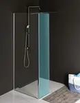 Polysan Modular Shower - Pevná sprchová stěna MS2, 80 cm, pro připojení pevného panelu, čiré sklo MS2A-80