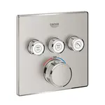 Grohe Grohtherm SmartControl - Termostatická baterie pod omítku, 3 ventily, supersteel 29126DC0