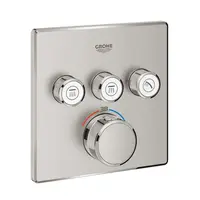 Grohe Grohtherm SmartControl - Termostatická baterie pod omítku, 3 ventily, supersteel 29126DC0