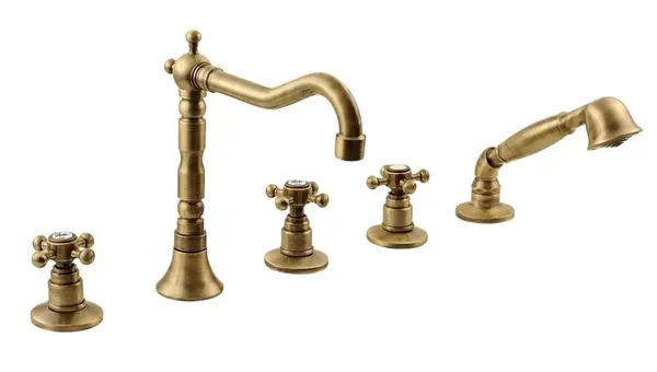 Sapho Reitano Rubinetteria Antea - Baterie na okraj vany, 5-otvorová instalace, bronz 3886