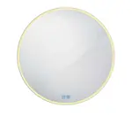 Nimco Zrcadla - Zrcadlo s LED osvětlením, průměr 90 cm, dotykový senzor, hliník ZP 26003RVX