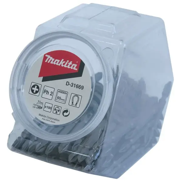 Makita Příslušenství - Sada bitů PH2, 100 ks D-31669