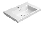 Sapho GSI Norm - Umyvadlo 60x40 cm, s přepadem, s 1 otvorem pro baterii, ExtraGlaze, bílá 8636111
