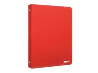 Pořadač M 4-kroužek červený PP A4