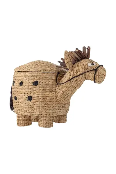 Úložný koš Bloomingville Bobbi béžová barva