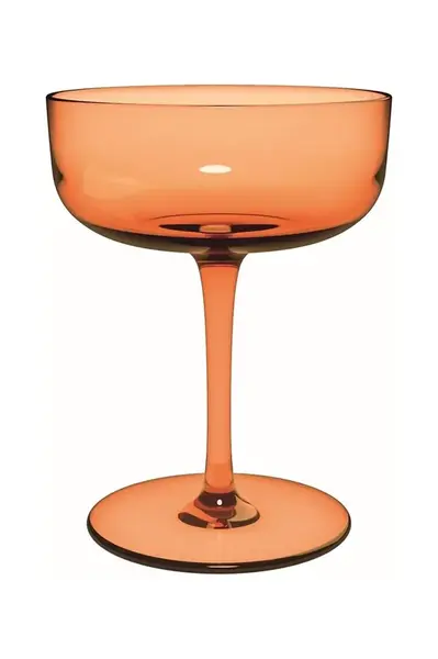 Sada sklenic na šampaňské Villeroy & Boch Like Apricot 120 ml 2-pack oranžová barva