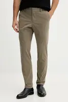 Manšestrové kalhoty BOSS P-Genius-CW-WG-252F pánské, zelená barva, 50551683