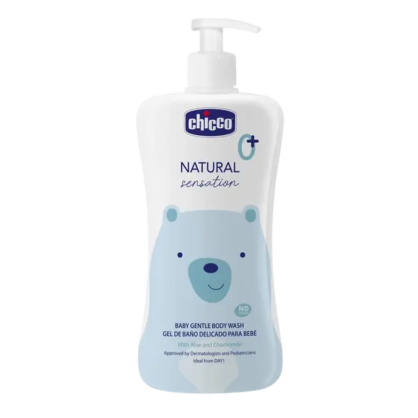 CHICCO Šampon tělový Natural Sensation s aloe a heřmánkem, 0m+ 500 ml
