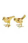 Sada svícnů Pols Potten flock of birds 12,5 x 5 x 7 cm 2-pack žlutá barva