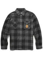 Etnies pánská košile Woodsman Fleece Charcoal | Šedá | Velikost M