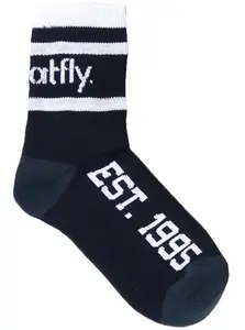 Meatfly ponožky Long Black | Černá | Velikost M