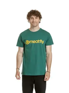 Pánské tričko meatfly mf logo zelená xl