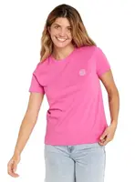 Rip curl dámské tričko Re-Entry Crew Hot Pink | Růžová | Velikost XS | 100% bavlna