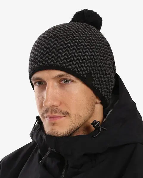 Pánská pletená čepice kilpi paulo-m černá uni