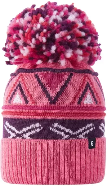 Dětská zimní čepice reima kirjoen růžová 48-50