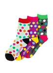 Meatfly ponožky Light Regular Dots socks Triple Pack | Mnohobarevná | Velikost XS/S