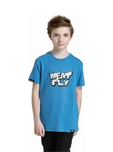 Meatfly dětské tričko Rock Blue | Modrá | Velikost 134 | 100% bavlna