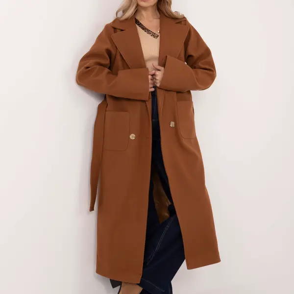 Coat LK-PL-509786.99 - light brown
