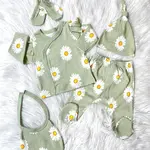 50334 Dewberry Newborn Unisex Baby Hospital Discharge Set-GREEN