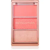 Makeup Revolution Blush Icon Palette paleta tvářenek odstín Authentic Peach 9.8 g