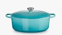 Le Creuset Signature - Pekáč oválny s pokrievkou, objem 6,3 l, caraibes 21178311702430