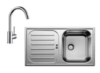 Blanco - Set drezu Flex Pro a batérie Mida, nerezová/chróm SET 02-C 25 MIDA