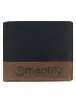 Meatfly kožená peněženka Eddie Premium Black/Oak | Černá | Velikost One Size