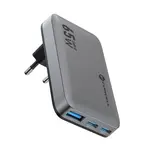 Forcell F-Energy Ultra slim nabíječka VT-47, 2x USB-C + USB-A, 4A, 65W, šedá