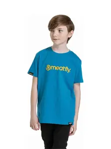 Meatfly dětské tričko Bart Funky Blue | Modrá | Velikost 134 | 100% bavlna