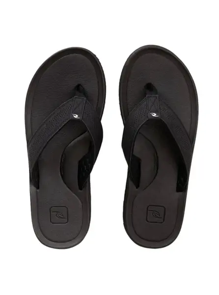 Rip curl pánské žabky Chiba Black | Černá | Velikost 46