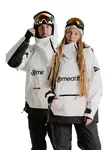 Meatfly unisex SNB & SKI bunda Maddie Clouds White | Bílá | Velikost L