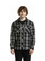 Meatfly pánská košile Kurt Black | Černá | Velikost L