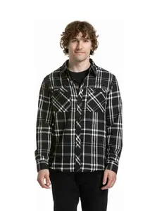 Meatfly pánská košile Kurt Black | Černá | Velikost L