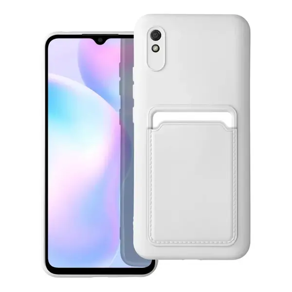 Card Case obal, Xiaomi Redmi 9A / 9AT, bílý