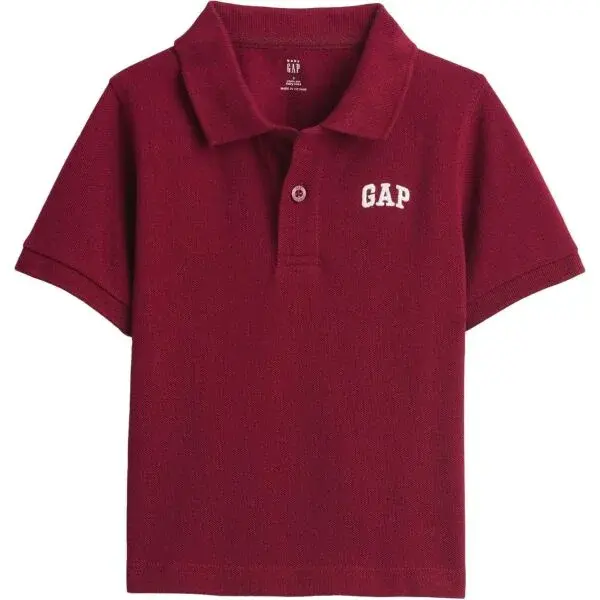 GAP V-FRCH SS LOGO PIQUE POLO Detské polo tričko, červená, veľkosť 4Y