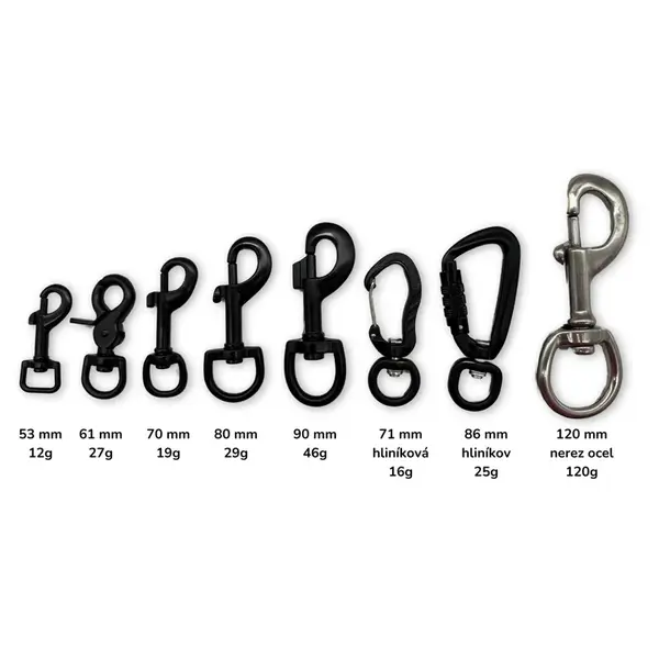 PafDog® Přepínací nastavitelné vodítko 10mm, hnědé PAF-944