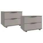 Carryhome SADA NOČNÍCH STOLKŮ, Sahara, 52/40/38 cm