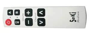Ovladač dálkový  SEKI  MEDIUM stříbrný pro seniory - univerzální - velká tlačítka