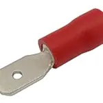 Konektor faston 4.8mm, vodič 0.5-1.5mm  červený