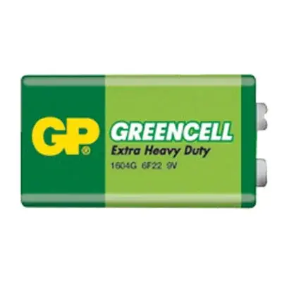 Baterie 6F22 (9V) Zn-Cl GP Greencell 1ks / shrink