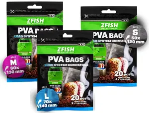 Zfish pva sáčky long 20 ks - m