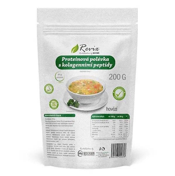 REVIX Proteinová hovězí polévka s kolagenními peptidy 200 g