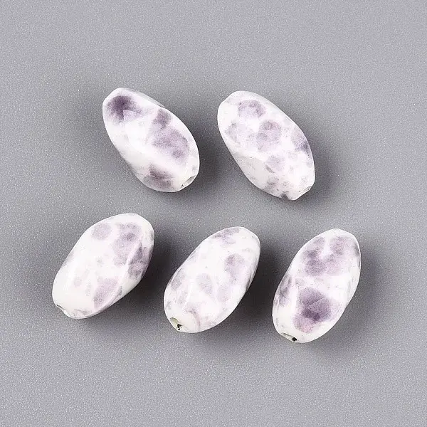 Vintage Handmade Porcelain Beads